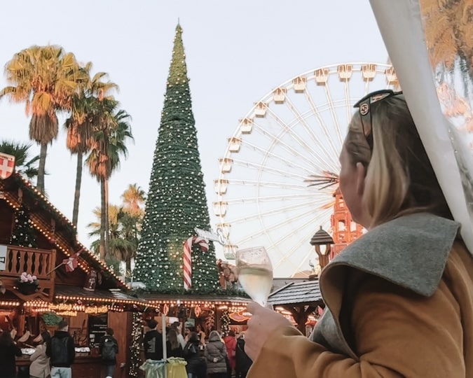 Another excursion during my Windstar winter Mediterranean cruise, I was able to visit more Christmas markets in Nice France and drink Champagne in an igloo.